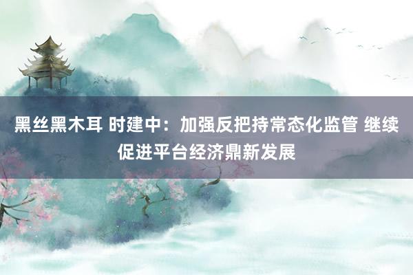 黑丝黑木耳 时建中：加强反把持常态化监管 继续促进平台经济鼎新发展