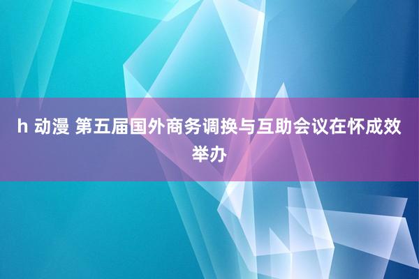 h 动漫 第五届国外商务调换与互助会议在怀成效举办