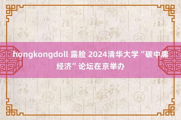 hongkongdoll 露脸 2024清华大学“碳中庸经济”论坛在京举办