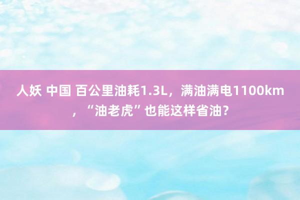 人妖 中国 百公里油耗1.3L，满油满电1100km，“油老虎”也能这样省油？