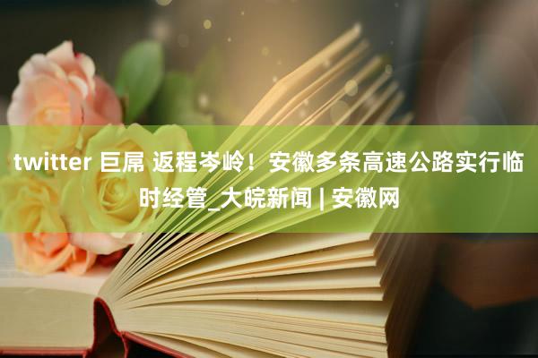 twitter 巨屌 返程岑岭！安徽多条高速公路实行临时经管_大皖新闻 | 安徽网