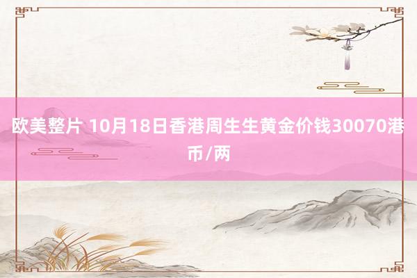 欧美整片 10月18日香港周生生黄金价钱30070港币/两