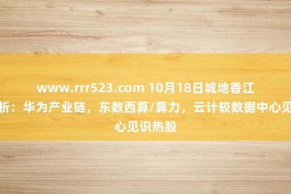 www.rrr523.com 10月18日城地香江涨停分析：华为产业链，东数西算/算力，云计较数据中心见识热股