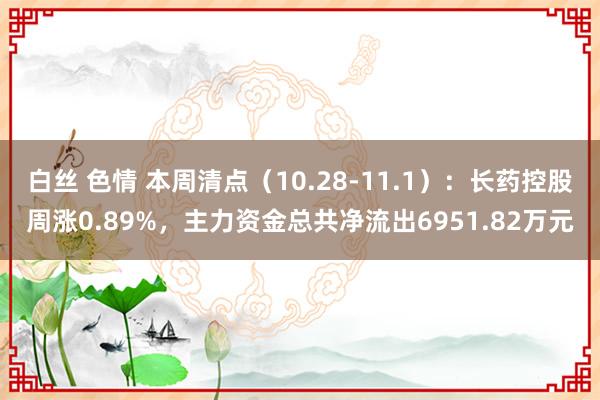 白丝 色情 本周清点（10.28-11.1）：长药控股周涨0.89%，主力资金总共净流出6951.82万元