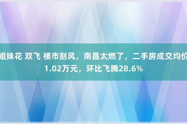 姐妹花 双飞 楼市刮风，南昌太燃了，二手房成交均价1.02万元，环比飞腾28.6%