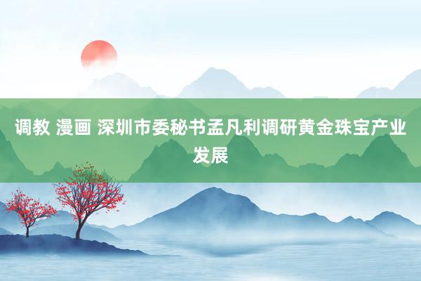 调教 漫画 深圳市委秘书孟凡利调研黄金珠宝产业发展